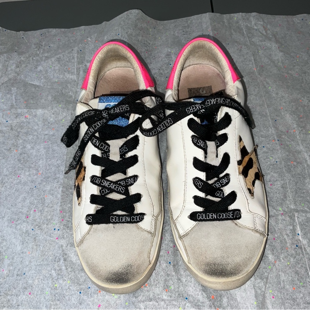 Golden Goose Leather Superstar Shoes